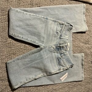 Low rise flared jean